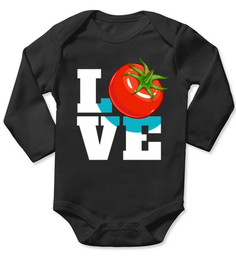 Tomato Love Tomatoes Vegetable Long Sleeve Baby One-Piece