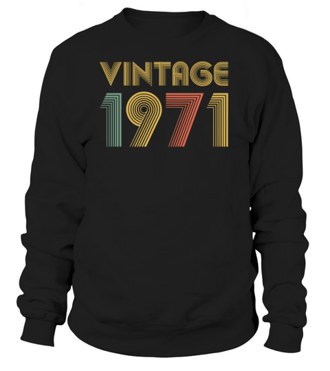Vintage 1971 50th Birthday Gift for Dad Mom Women's Sweatshirt