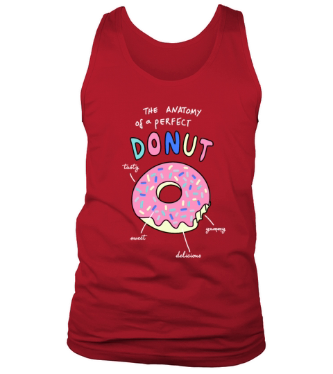 The Anatomy Of A Perfect Donut Men's Tank Top