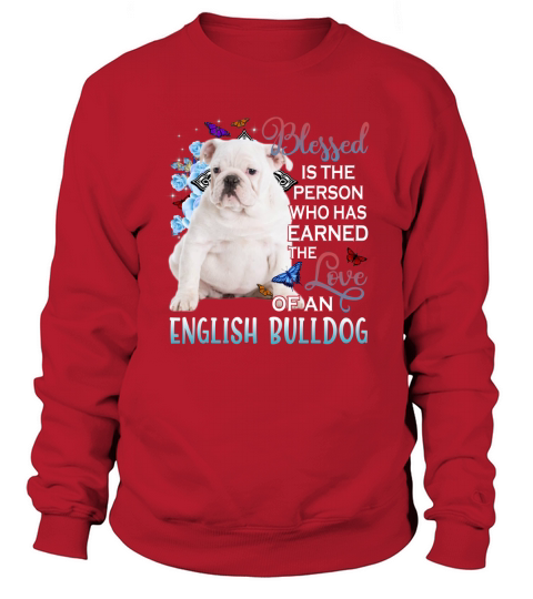 Blessed White English Bulldog Sweatshirt Unisex