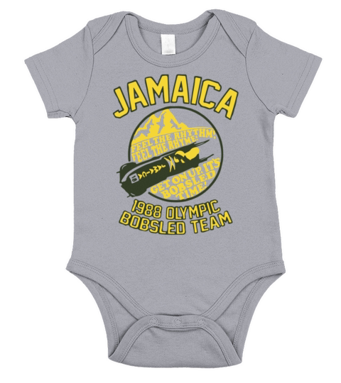 JAMAICA 1988 OLYMPIC BOBSLED TEAM Short Sleeve Baby One-Piece