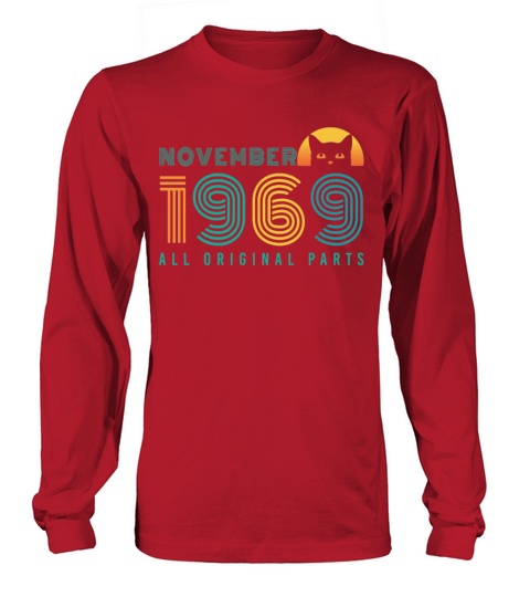1969 November Vintage Cat Men's Long Sleeve