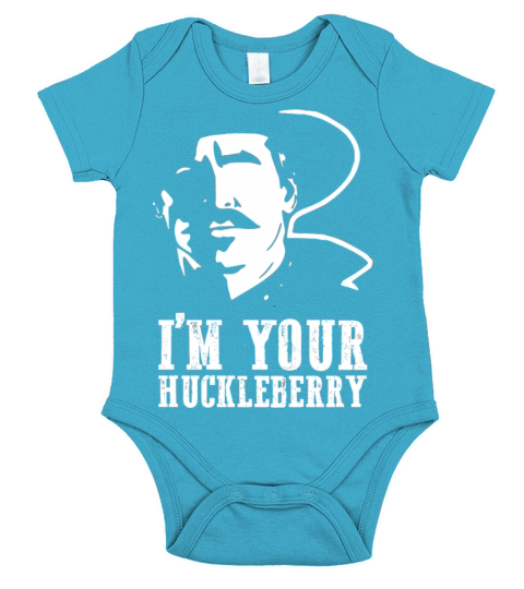 10955 IM Your Huckleberry Vintage Skull Guns For Short Sleeve Baby One-Piece