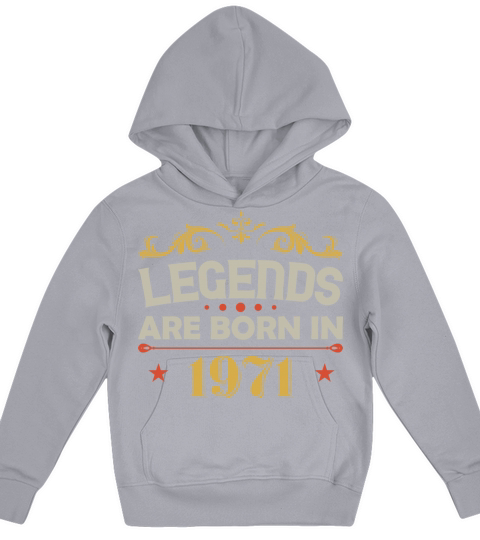 Legends were born 1971 birthday Kids Hoodie