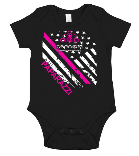 Paparazzi independent consultant paparazzi flag t-shirt Short Sleeve Baby One-Piece