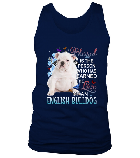 Blessed White English Bulldog Tank Top Unisex