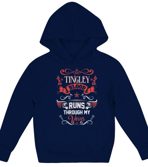 TINGLEY BLOOD RUNS THROUGH MY VEINS Kids Hoodie