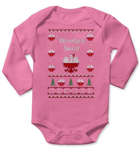 UGLY WESOLYCH SWIAT-60Funny ugly christmas sweater for men and women Long Sleeve Baby One-Piece