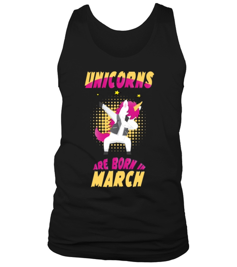 UNICORNS ARE BORN IN MARCH Men's Tank Top