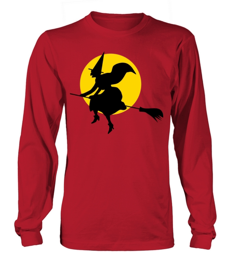 Witch Broom Moon Men's Long Sleeve