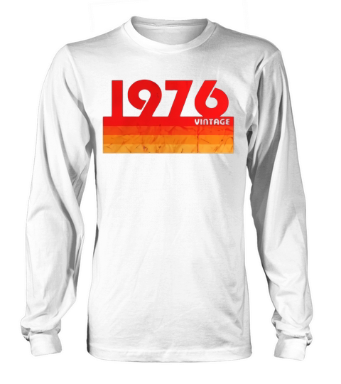 Vintage Retro 1976 Long sleeved Unisex