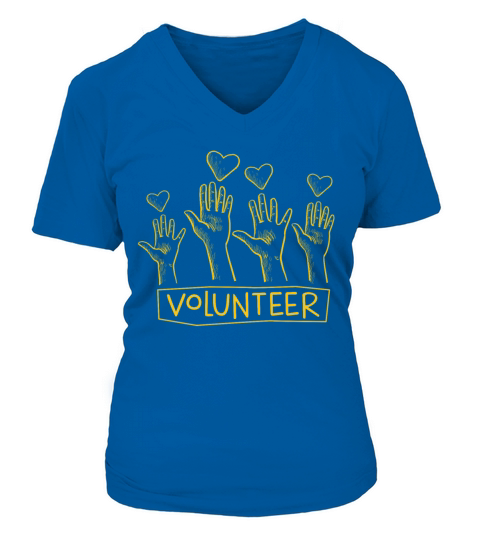 Volunteering Rescue Charity Volunteer Volunteers V-neck T-Shirt Woman