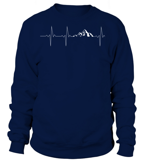 Mountain Heartbeat b Frequency Pulse Women's Sweatshirt