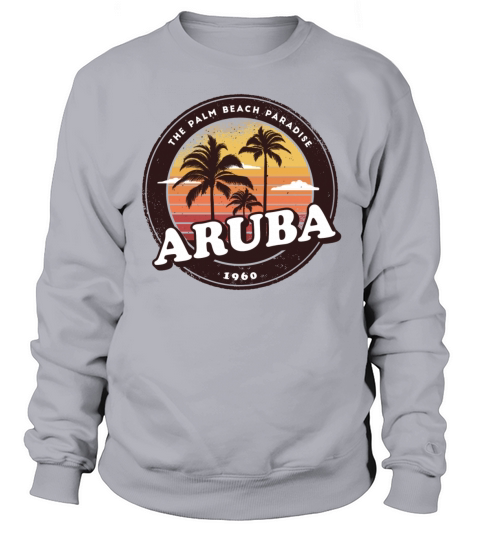Aruba Vintage Beach Design Men's Sweatshirt