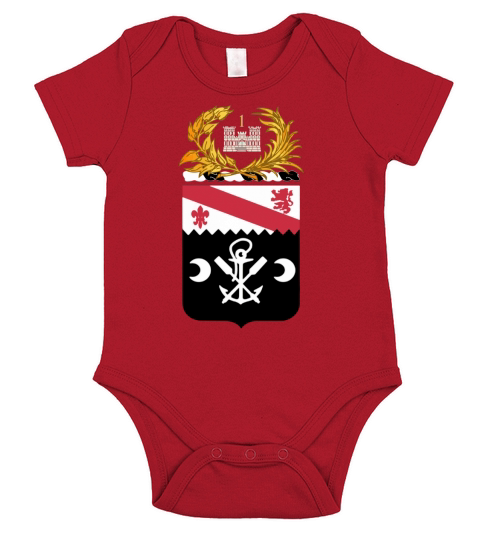 COA - 1st Engineer Battalion wo Txt Short Sleeve Baby One-Piece