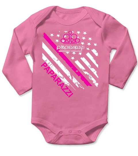Paparazzi independent consultant paparazzi flag t-shirt Long Sleeve Baby One-Piece