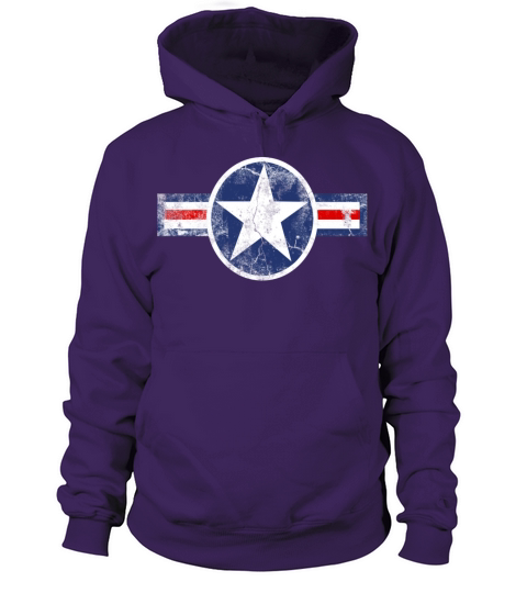Vintage Army Air Corps Patriotic Star Women's Hoodie