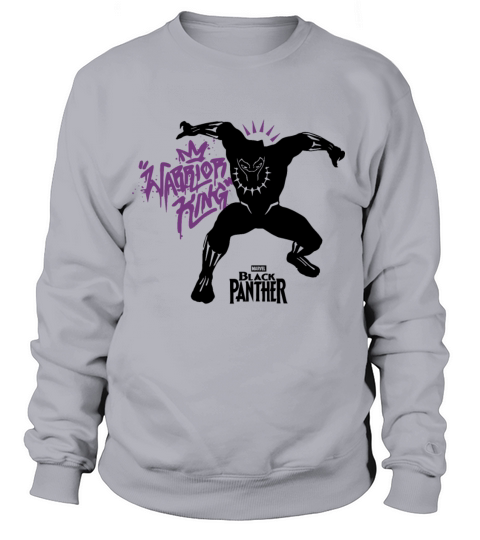 Marvel Black Panther Movie King Purple Graffiti of Women's Sweatshirt