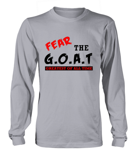 The GOAT White T Shirt Greatest of All Time Basket T-Shirt Long sleeved Unisex