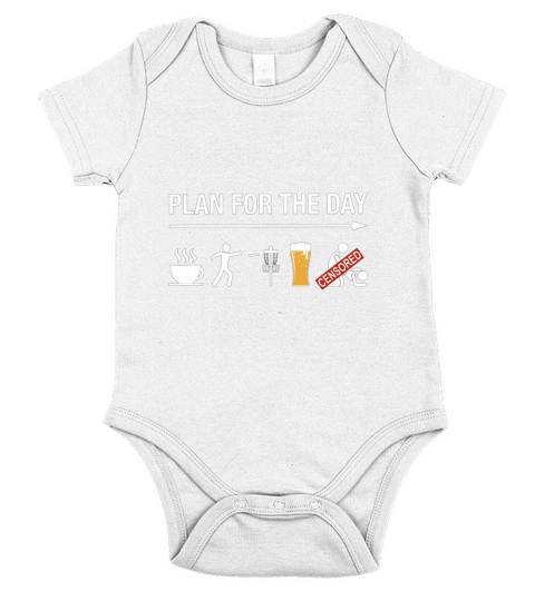 Disc golf Coffee Beer Classic Short Sleeve Baby One-Piece