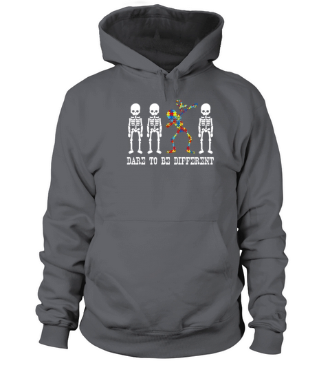 Dabbing Skeleton Dare To Be Different Autism Women's Hoodie