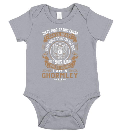 GHORMLEY Last Name, Surname Tshirt Short Sleeve Baby One-Piece