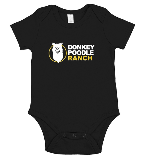 donkey poodle ranch Short Sleeve Baby One-Piece