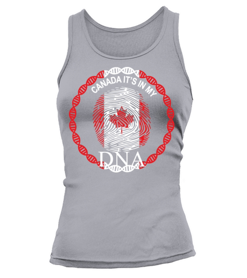 Canada Its in My DNA Fingerprint Canada Flag Women's Tank Top