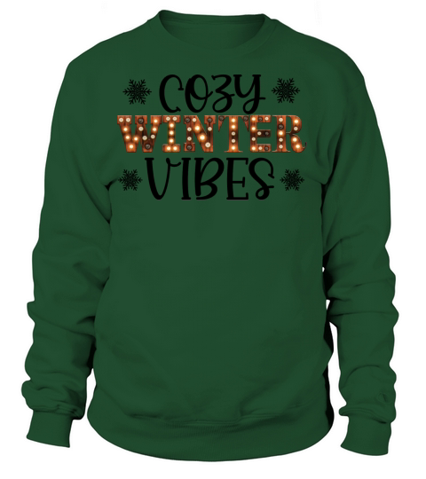 Cozy winter vibes winter 2021 snowflakes Women's Sweatshirt