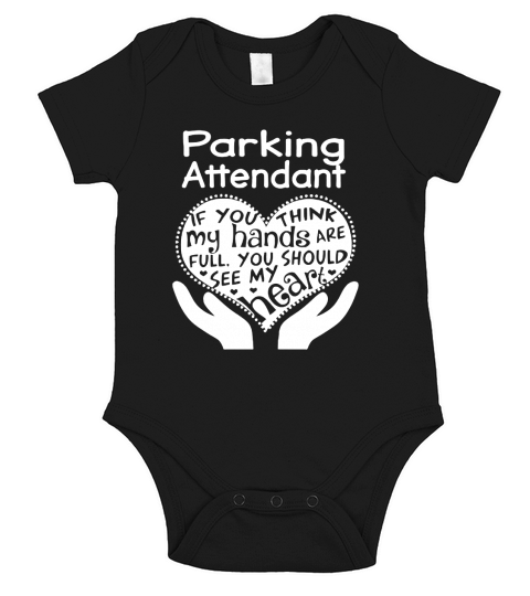 Parking Attendant Full Heart Job Short Sleeve Baby One-Piece