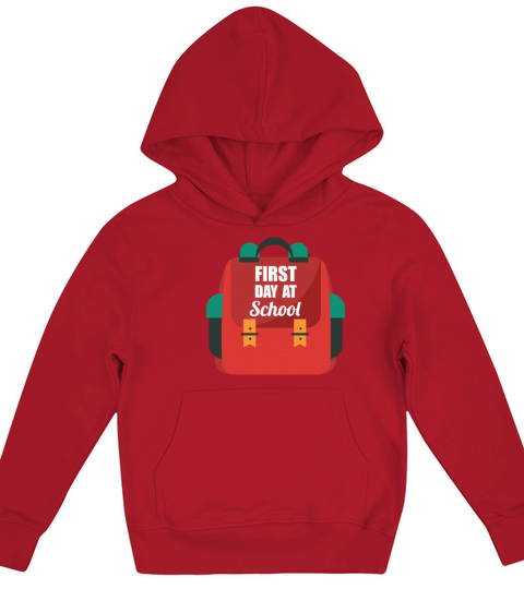 First day at school bag Kids Hoodie