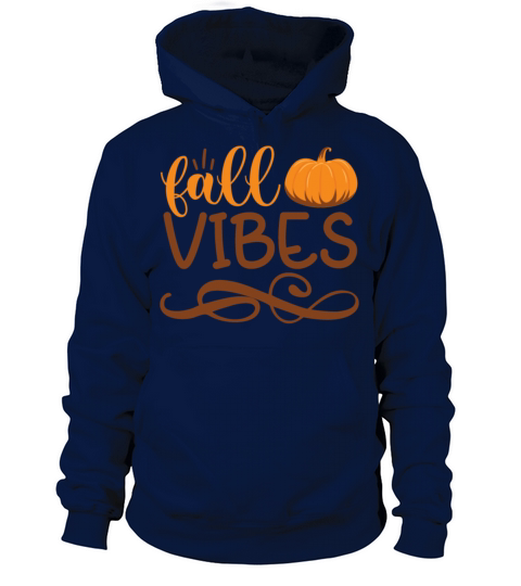Fall vibes quote with decoration and pumpkin Men's Hoodie