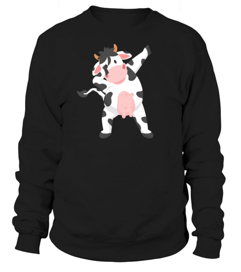 dabbing cow Men's Sweatshirt