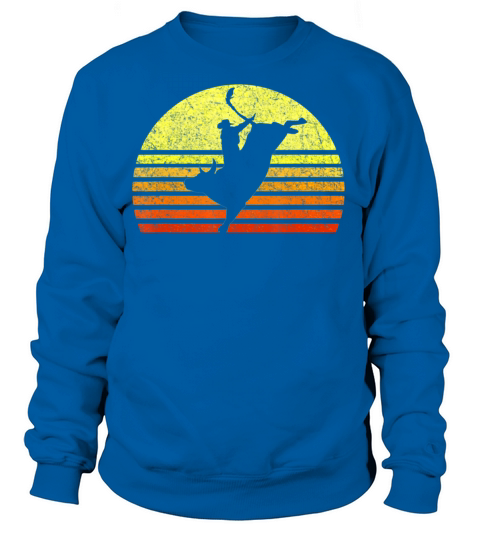 Bull Rider Rodeo Riding American Farm Western Ranc Women's Sweatshirt