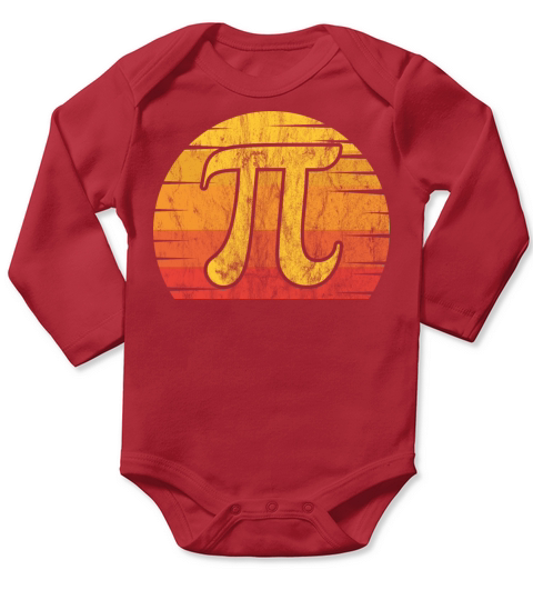 PI Day 2022 Math Lover Mathematics Retro Vintage Long Sleeve Baby One-Piece
