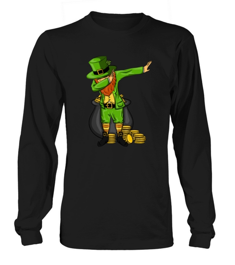Leprechaun Dabbing Dance Designs Women's Long Sleeve