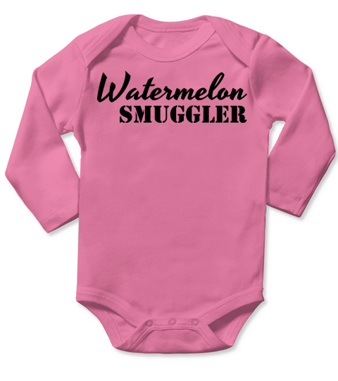 Watermelon Smuggler Long Sleeve Baby One-Piece