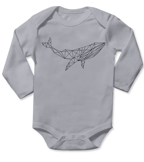Whale Long Sleeve Baby One-Piece