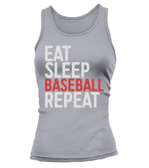 Eat Sleep Baseball Repeat Tank top Woman