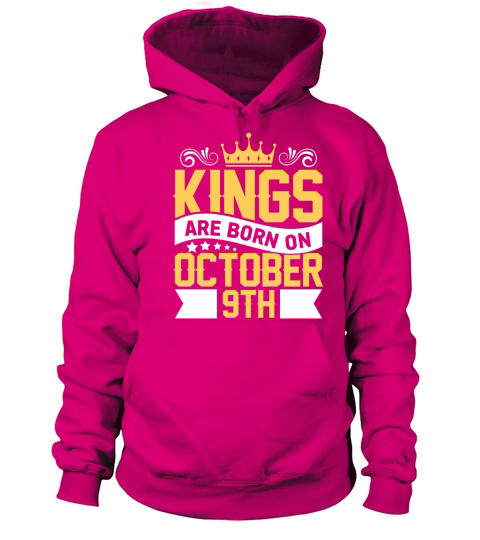 Kings are Born on October 9th Birthday on October Women's Hoodie