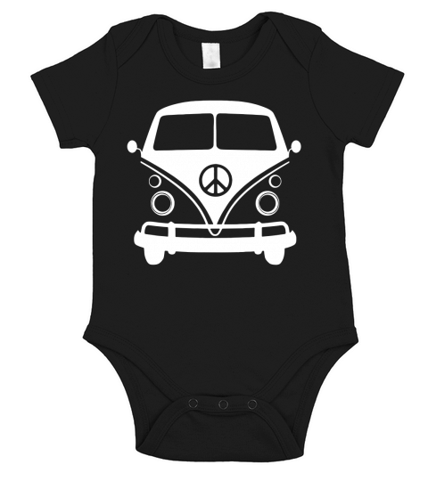 Vintage Volkswagen  Bus Short Sleeve Baby One-Piece