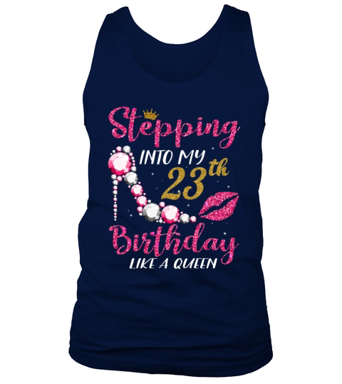 Stepping Into My 23th Birthday Like A Queen 1998 Men's Tank Top