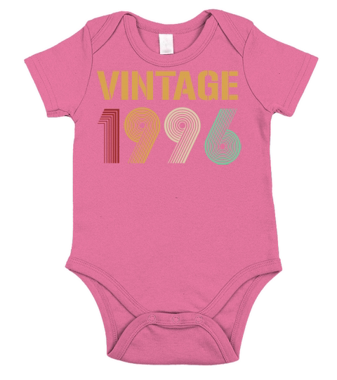 Beautiful Vintage 1996 Birthday Design Short Sleeve Baby One-Piece