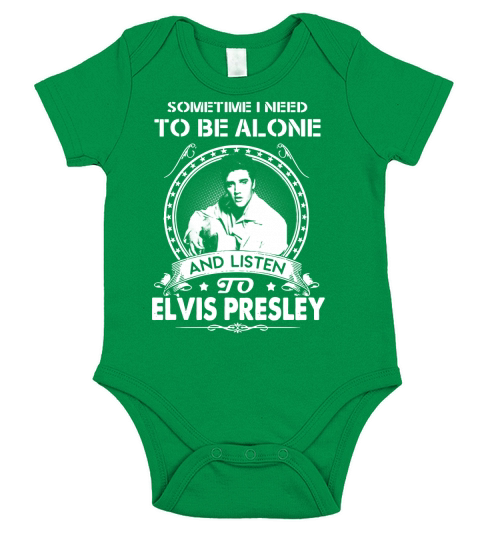 Elvis Presley AloneListen Short Sleeve Baby One-Piece