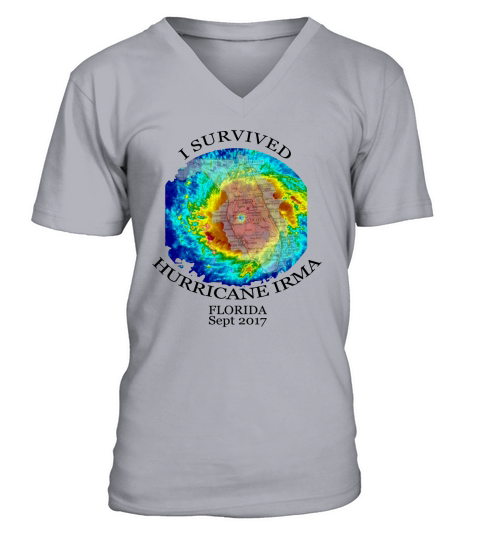 I survived Hurricane Irma V-Neck T-shirt