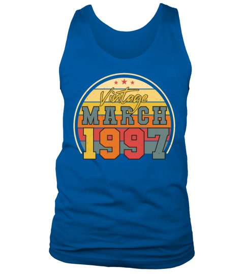 Vintage Funny March 1997 Tank Top Unisex