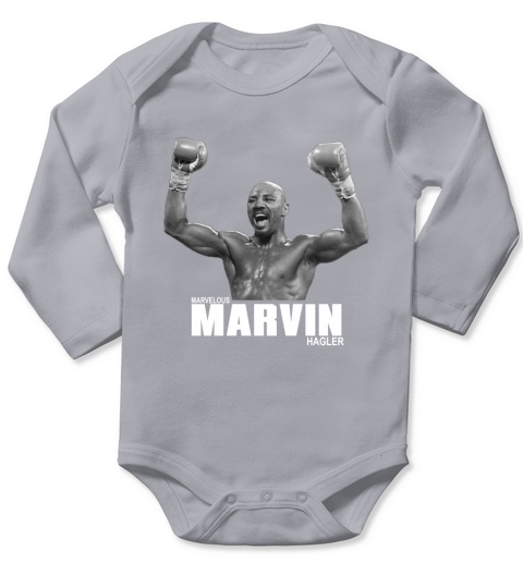 Marvin Hagler Long Sleeve Baby One-Piece