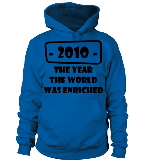 year world enriched birthday life start born 2010 Men's Hoodie