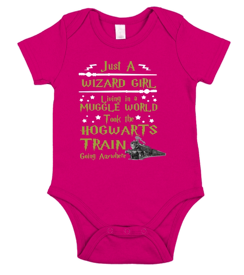 just a wizard girl tshirt Short Sleeve Baby One-Piece