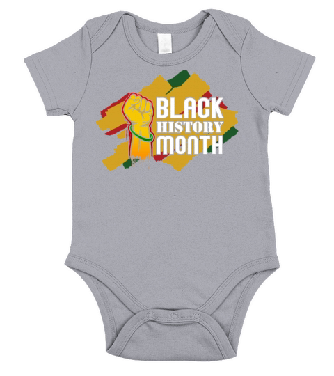 Black History Month 3 Short Sleeve Baby One-Piece